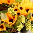 thumbnail image 6 of Ludlz Sunflower Wreath, Artificial Spring Summer Wreath Decorations for Front Door, Windows, Bedroom, Living Room Kitchen, Fireplace Decor, 6 of 6