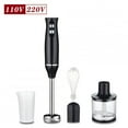 thumbnail image 1 of 4-in-1 2 Speeds Handheld Immersion Hand Blender Set with Mixing Beaker Chopper Whisk for Smoothies EU Plug, 1 of 5