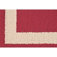 thumbnail image 4 of Garland Rug Borderline Polypropylene Burgundy/Tan Indoor/Outdoor Runner Rug, 2' x 5', 4 of 7