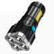 thumbnail image 2 of LED Outdoor Flashlight Portable USB Rechargeable Super Bright Torch Quad Core for Fishing Hiking Emergencies 1PC, 2 of 5