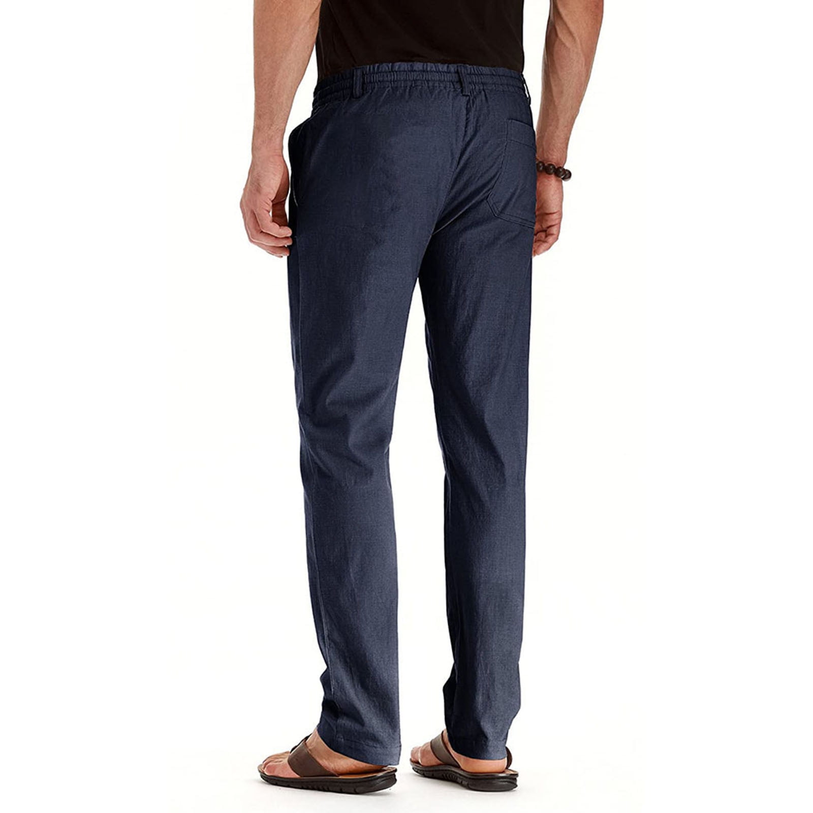 【2plan】365 Everyday Cotton Pants Mens Wild Cotton Pants, Classic Regular Fit Business Casual