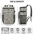 thumbnail image 3 of Travel Cooler Bag - Black and Yellow Of Leopard Print Camping Beer Cooler Backpack with Bottle Opener- Waterproof Insulated Picnic Backpacks - Cooler Bag for Beach, 3 of 6