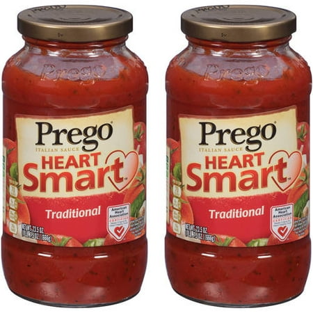 (2 Pack) Prego Lower Sodium Traditional Italian Sauce, 23.5 (Best Low Sodium Pasta Sauce)