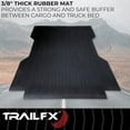 thumbnail image 3 of TrailFX Bed Mat 703N TFX Bed Mats; Direct-Fit; Drop-In; Without Raised Edges; Textured Pebble Surface Design; Black; Rubber; Tailgate Liner/Mat Not Included; 5 Foot Bed Needs Cutting For Fitment, 3 of 8