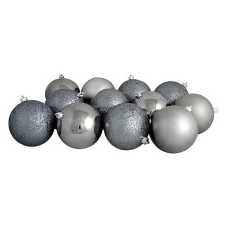 - Northlight 4 Finish Shatterproof Christmas Ball Ornament - Set of 16