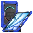 thumbnail image 2 of Case for iPad Air 13 Inch M3 2025 / M2 2024 12.9 inch (3rd/4th Gen) with Screen Protector, 360 Degree Rotating Kickstand Hand Strap Shockproof Cover with Shoulder Strap, Blue, 2 of 7