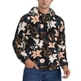 thumbnail image 2 of Sigee Lilies Flowers for Men's Pullover Hoodie Sweatshirts Adult Casual Long Sleeve Sweatshirts ,Sizes S-4XL-3X-Large, 2 of 7
