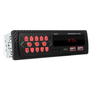 PYLE PLR14MPF - In-Dash AM/FM-MPX MP3 Shaft Style Dual Knob Radio w/USB ...