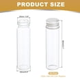 thumbnail image 2 of 20ml Clear Glass Vials, 20 Pack Small Liquid Sample Vial with Screw Caps Leak-Proof Bottles Empty Jars Powder Container, Silver, 2 of 6