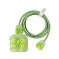 thumbnail image 3 of Funda protectora perfke para cables de datos USB Lazo Nudo Verde, 3 of 9