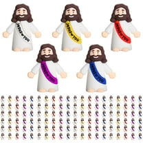 120 pcs Little Jesus Figures Jesus Loves You Mini Jesus Figures Hide and Seek Religious Party Favors Sunday School Baptism Gifts