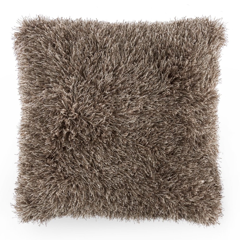 Windsor Home Oversized Floor or Throw Pillow Square Shag Faux Fur by