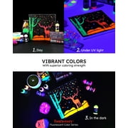 Fantastory Glow in the Dark Acrylic Paint, Multi-Surface, 8-Color Set, 0.8 fl oz Each