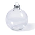 thumbnail image 2 of (2 pack) Darice Clear Glass Round Fillable Ornaments, 70 mm, 6 Pieces, 2 of 3