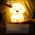 thumbnail image 2 of HSHDLDF A Mené la Lumière de Nuit des Enfants Mignonne Lumière de Chiot de Silicone USB Chargeant la Télécommande Colorée et la Lumière de Nuit de Contrôle de Pat Appropriée pour les Vacances d'Anniversaire des Enfants, 2 of 7
