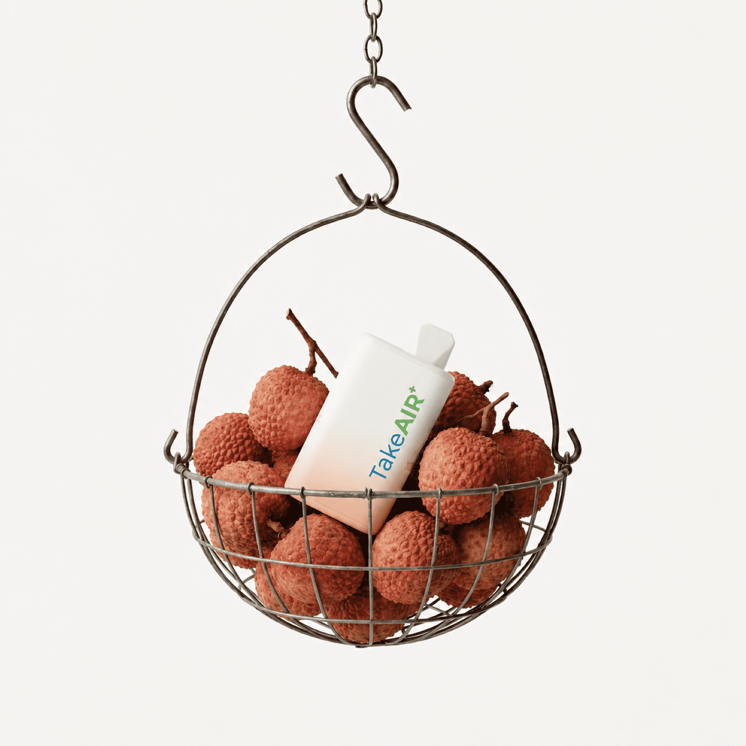 TakeAIR+ Nicotine-Free Diffuser Over 4K Puffs, All Natural, Smokeless Inhaler, Lychee