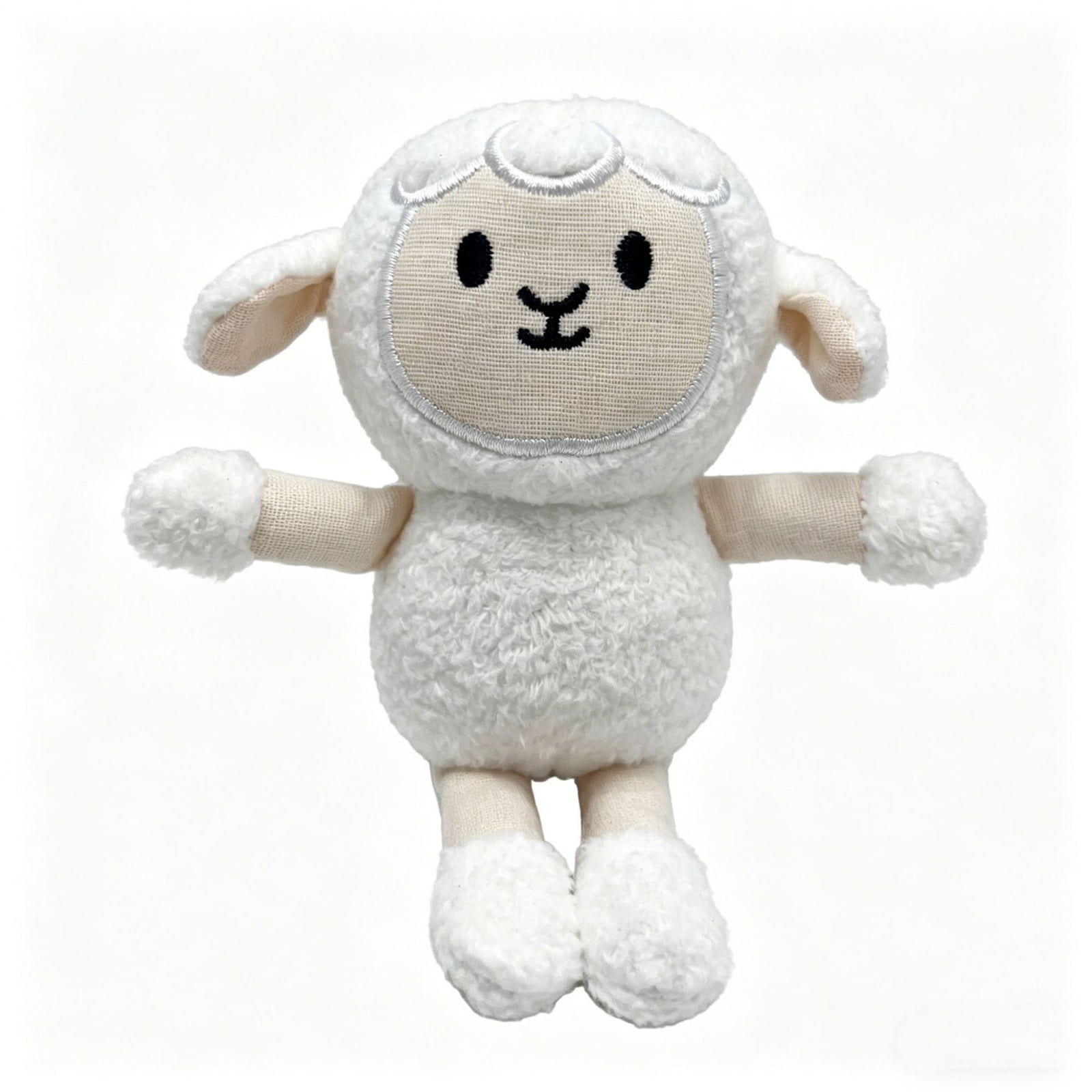 Cute Lamb Plush Toys Small Stuffed Animal Soft Fluffy Sheep Plush Doll 5 Inch Portable Cuddly Companion for Student Toddlers Nursery Decor Bedtime Play White Single Pack