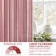 thumbnail image 5 of Cortinas DriftAway, 137 cm, mezcla de lino, con rayas verticales, rojas, 2 paneles, 5 of 7
