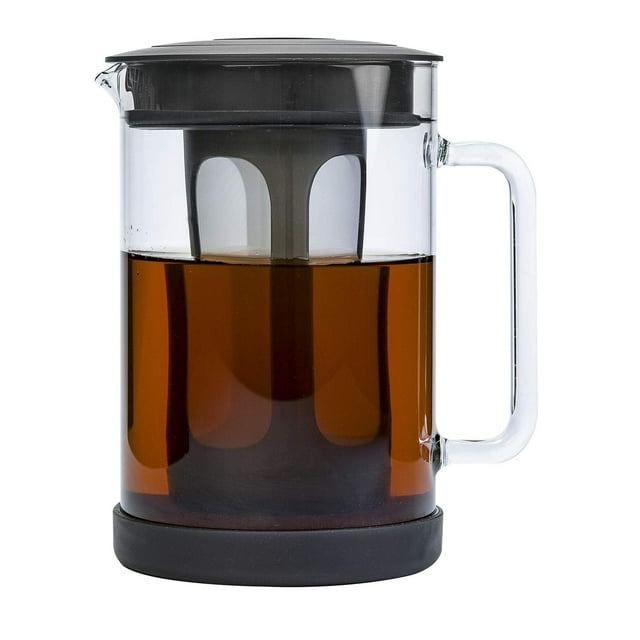 Primula Pace - Cafetera helada con jarra de vidrio duradera y tapa hermética, apta para lavaplatos,