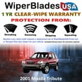 thumbnail image 2 of 2001 Mazda Tribute Beam Wiper Blades Wipers w/1yr Warranty (Set of 3) w/Rear Wiper (WiperBladesUSA), 2 of 5