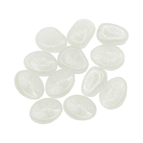 uvwlwu Garden Pebbles Glow Stones Rocks Luminous Pebbles For Walkways Outdoor Decor(White)