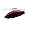 thumbnail image 3 of Sombrero de paraguas Manos libres Pesca Sol Sombrero de lluvia Sombra solar de 27 pulgadas Negro Protección UV Impermeable Cinta ajustable Ligera Portátil, 3 of 6