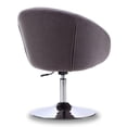 thumbnail image 5 of Hopper Grey and Polished Chrome Twill Adjustable Height Chair (Set of 2), 5 of 8