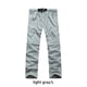 thumbnail image 2 of Minnieouse Pantalones de verano 2 en 1 para hombre con bolsillos laterales para senderismo, pantalones desmontables de moda de secado rápido, Prendas para la parte inferior del cuerpo gris claro L, 2 of 6