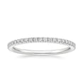 thumbnail image 5 of vylahjewellery Round Cut Moissanite Diamond Engagement Ring Set for Women 4 Prong Solitaire with Pave Anniversary Gift Band Vermeil White Gold Wedding Bridal Ring Set, 5 of 8