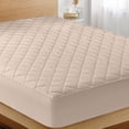 thumbnail image 1 of Funda de colchón Utopia Bedding acolchada, tamaño king, color beige, 1 of 7
