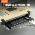 thumbnail image 2 of VEVOR Clamp on Keyboard Tray Under Desk, Desk Keyboard Tray Slide out with Sturdy No-drill C Clamp Mount, Large 26.8 x 11 inch Slide-out Computer Drawer for Typing in Home, Office Work, 2 of 9