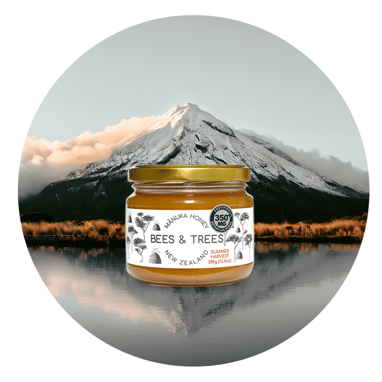 Bees & Trees US Pure Manuka Honey 350+MGO, Raw & Natural