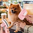 thumbnail image 5 of Dog & Cat Slicker Brush, Self Cleaning Grooming Tools Remove Undercoat, Shedding Hair from Long or Short Hair Pets (Sakura Pink), 5 of 5