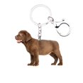 thumbnail image 2 of LLavero de perro Labrador Retriever, Llaveros planos de animales 2D, Kawaii para él, su regalo de Navidad, accesorios para llaves de coche, lindos dijes, anillo de moda, 2 of 4