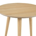 thumbnail image 5 of Bessie Faux Wood and Rubberwood End Table, Natural Oak, 5 of 5