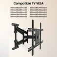 Sylvox Outdoor TV Wall Mount for 4075 inches, Full Motion TV Mount