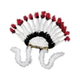 thumbnail image 1 of de plumas American Chief Indian Hat Decoración Banda para el cabello Diadema Headwear para Mardi Gras Stage Party Halloween Dance Show Estilo A Yinane tocado indio, 1 of 8