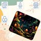 thumbnail image 3 of Alfombrilla de ratón cuadrada de 8,3 x 9,8 pulgadas, diseño de luciérnagas, ideal para juegos en portátil, base de goma antideslizante con bordes cosidos, ideal para decorar el hogar y la, 3 of 7