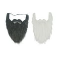 thumbnail image 3 of Accesorios para disfraz de Barba postiza larga Soledad 2 uds Blanco negro, 3 of 10
