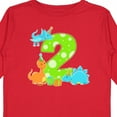 thumbnail image 4 of Inktastic Dinosaur Party-second Birthday Boys or Girls Long Sleeve Toddler T-Shirt, 4 of 5