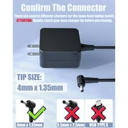 65W 45W Laptop Charger for Asus Vivobook 14 15 17 S14 S15 E203 E210 E402 E403 E410 E510 M712 Zenbook UX301 UX303 UX305 UX350 Q200 F510 X200C Power Cord with 4.0mm Tip