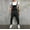 Black, variant on Long Pants For Men Mens Washed Denim Bib Jeans Overalls Casual Ripped Denim Jumpsuits Rompers Blue L,ac4802