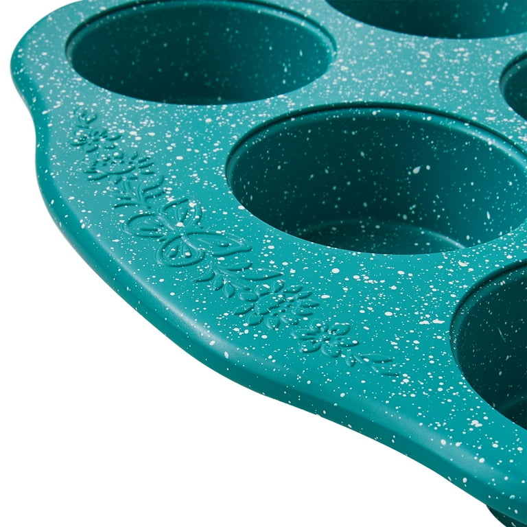 Teal Speckle Timeless 12-Cavity Nonstick Muffin Pan