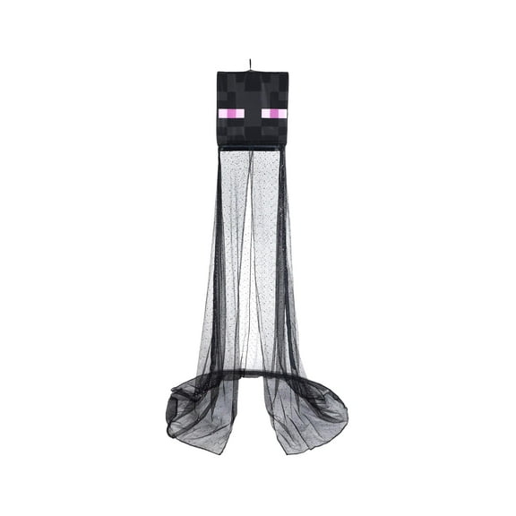 Minecraft Enderman Kids Bed Canopy for Ceiling, Hanging Curtain Netting