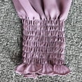thumbnail image 5 of OSOLU Dresses Solid Color Design: Pleated Skirt Pressed Pleats Waist Thin Temperament Light Mature Style Women Spring Elegant Dress Long Style Classic Sundress Flowy Vacation Dress, 5 of 7