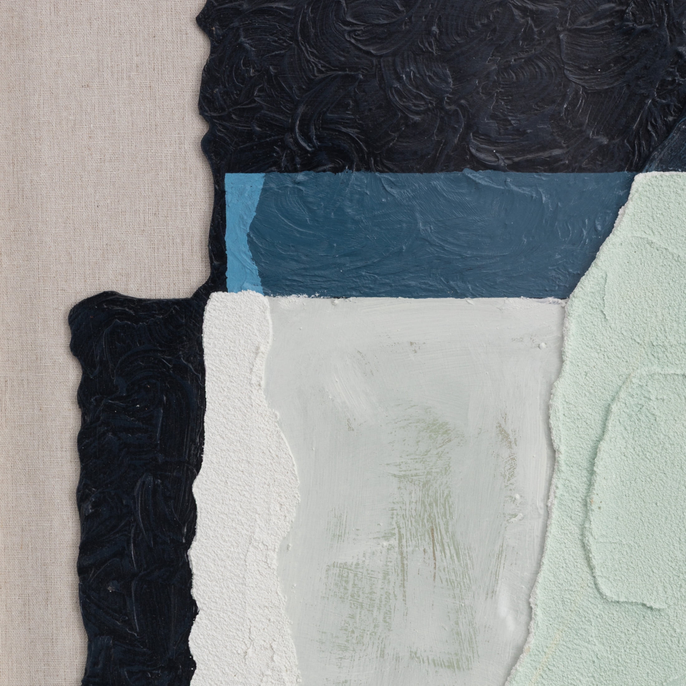 24" x 36" Layered 3D Textured Abstract Framed Wall Art with Gray Backing, by DecMode
