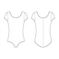 thumbnail image 2 of Bloch Dance Girls Dujour Microlux Short sleeve Leotard, Almond, 2-4, 2 of 3