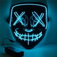 thumbnail image 4 of Halloween LED Glow Purge Mask Stitches EL Wire Light Up Costume Party Cosplay, 4 of 4