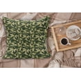 thumbnail image 2 of Camo Fluffy Throw Pillow Cushion Cover, Abstract Camouflage in Forest Colors Jungle Environment Chevron, Decorative Square Accent Pillow Case, 18" x 18", Pale Green Dark Green, by Ambesonne, 2 of 5