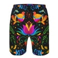 thumbnail image 4 of Naloa Mexican Flower Traditional1 Men's Beach Shorts, Surfing shorts, Swim trunks, Quick Dry Swim Trunks for Surfing Beach Fun - Medium, 4 of 9